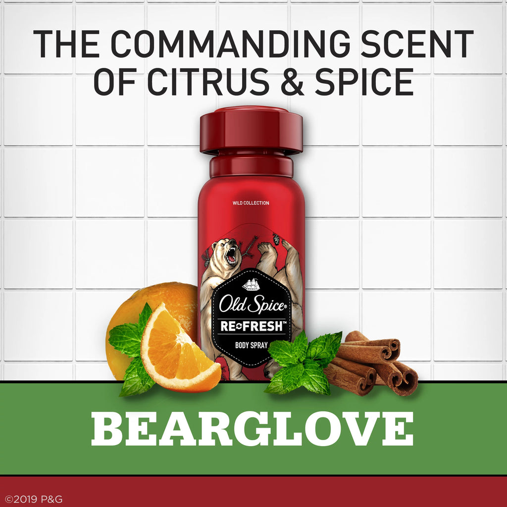 Body Spray for Men, 3.75 oz, 3 Pack B6877