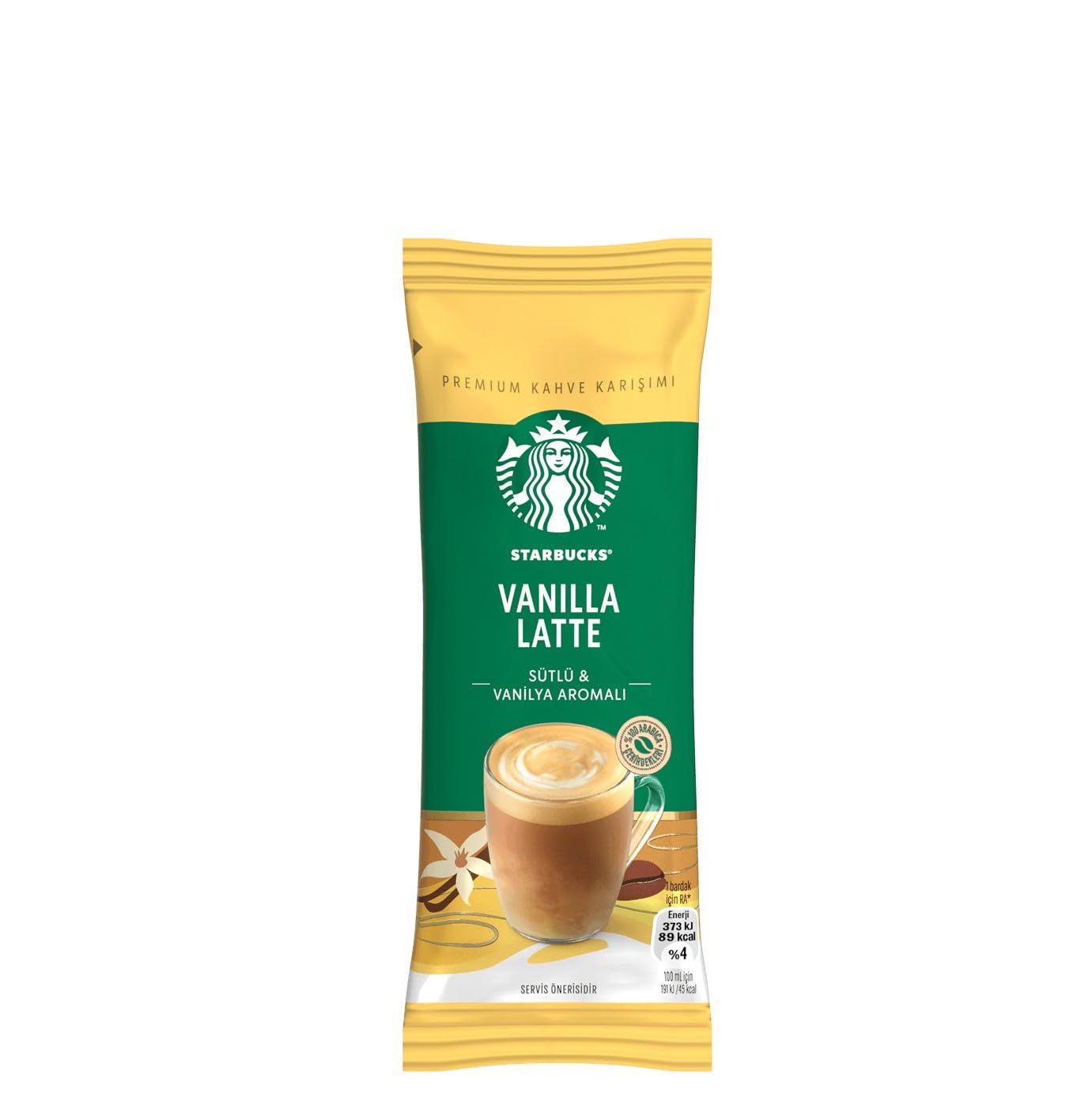 Instant Vanilla Latte Coffee Blend, 10 Packets H82061
