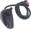 Wheelchair Joystick Controller, 4 Keys Universal Electric Wheelchair Joystick with Adjustable Speed and Brake, 24V DC Brushed Motor, for Electric Mobility Wheelchairs Accessory