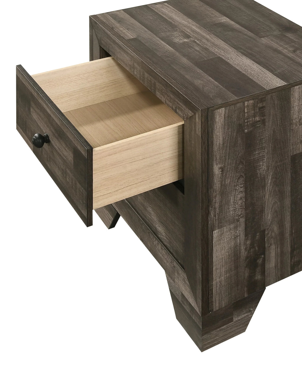 Queen Size Platform Bedroom Set with Dresser, Mirror and Nightstand O67768