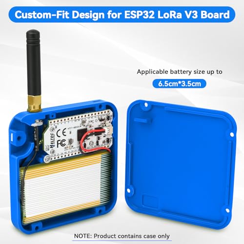 2 Pack ESP32 LoRa V3 Development Board with 915MHz Antennas, 3000mAh Battery, Meshtastic Case, OLED Display for Arduino LoRaWAN IOT D8768