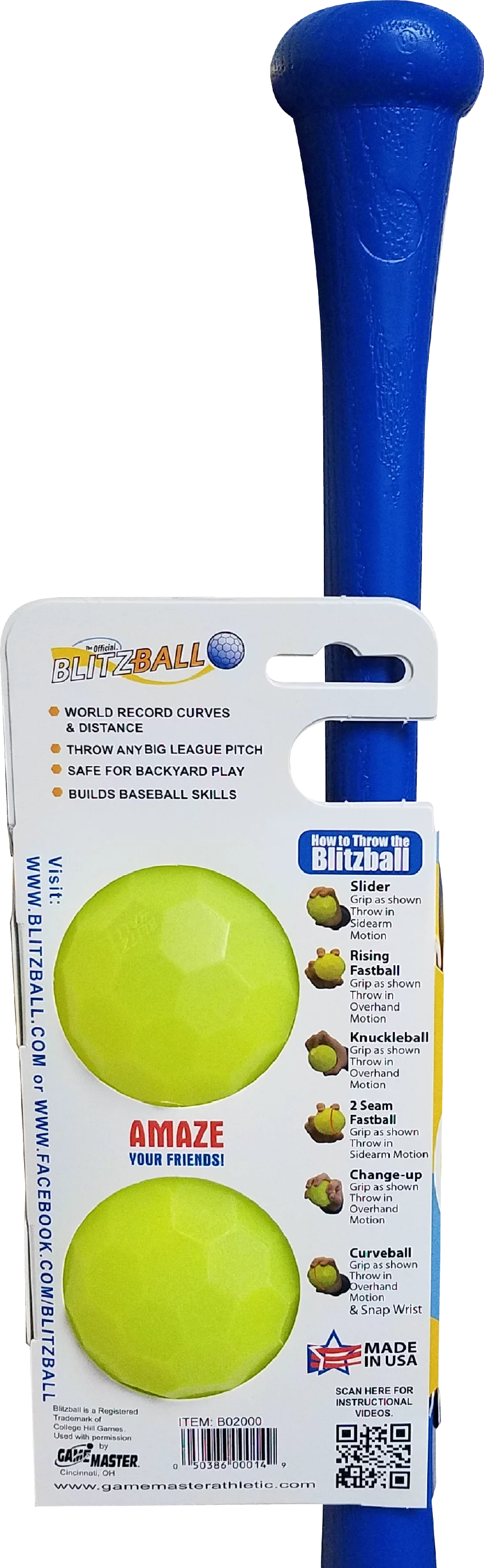 Plastic Bat and Two Ball Combo Z706749