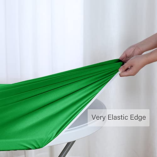 Fitted Round Tablecloth, Waterproof, Elastic Edge, Fits 40-44 Inch Tables K400