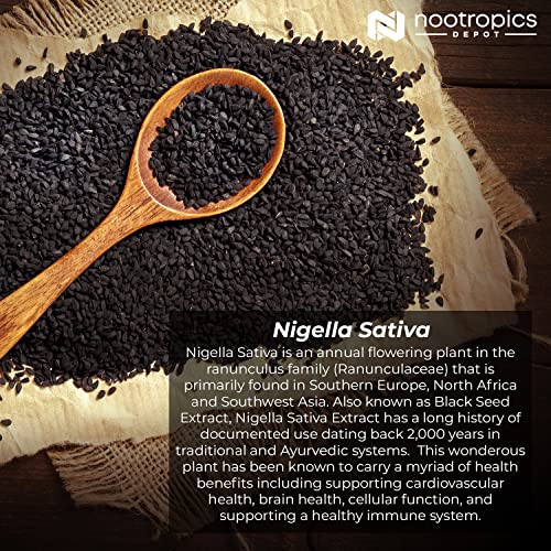 Nigella Sativa Extract Capsules 200mg, 120 Count J906