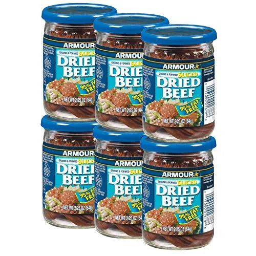 Sliced Dried Beef, Jarred Meat, 2.25 oz, 6 Count R919