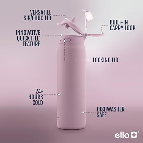 Stainless Steel Water Bottle with Leak Proof Lid, 22oz J59428