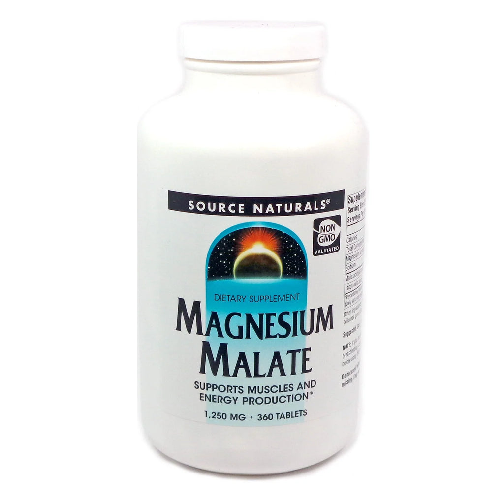 Source Naturals Magnesium Malate 1250 mg 360 Tablets