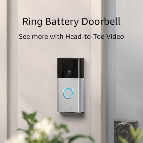 Battery Doorbell with Head-to-Toe Video, Two-Way Talk, Motion Detection F180987