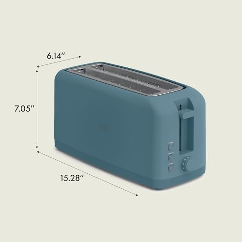 2 Slice Slim Toaster with 6 Shade Control, Reheat & Cancel, Removable Crumb Tray E366018