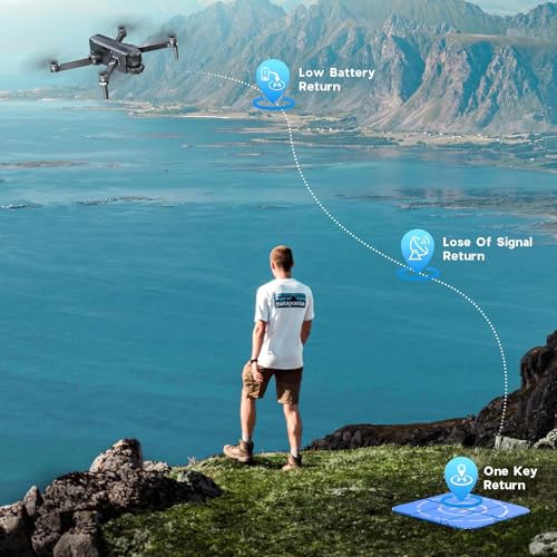 Drone with Camera for Adults, 4K UHD, GPS Auto Return O193