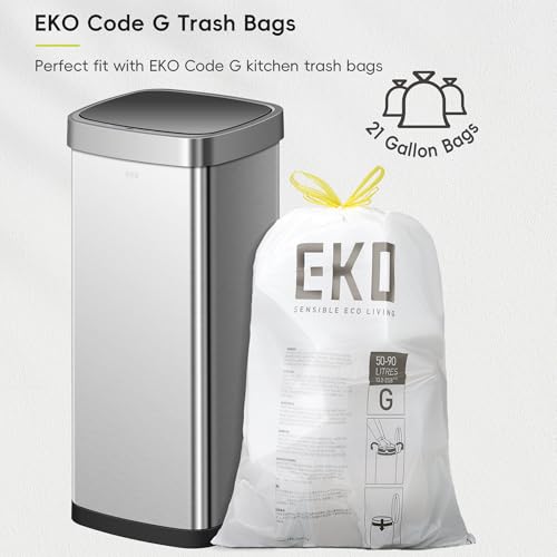 Touchless Motion Sensor Trash Can, 13.2 Gallon, Brushed Stainless Steel K748461