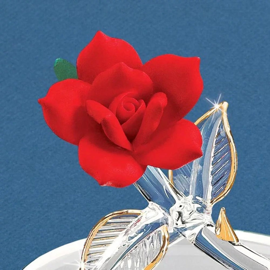 Red Rose Glass Figurine C576924