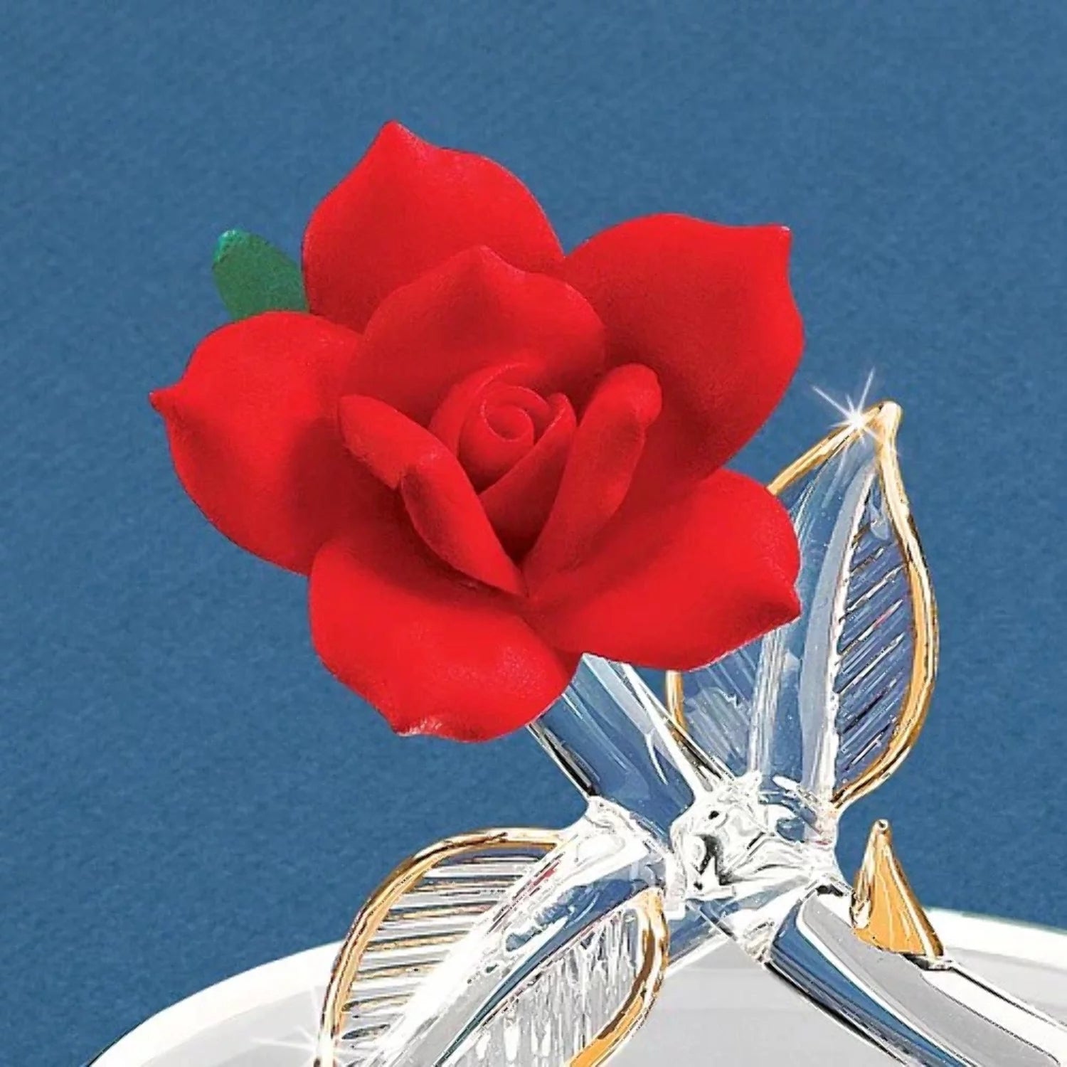 Red Rose Glass Figurine C576924
