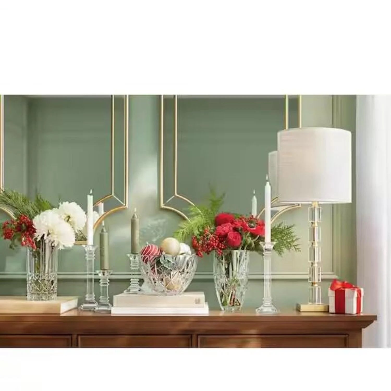 Crystalline Clear Glass Vase, 9 inches Z570692