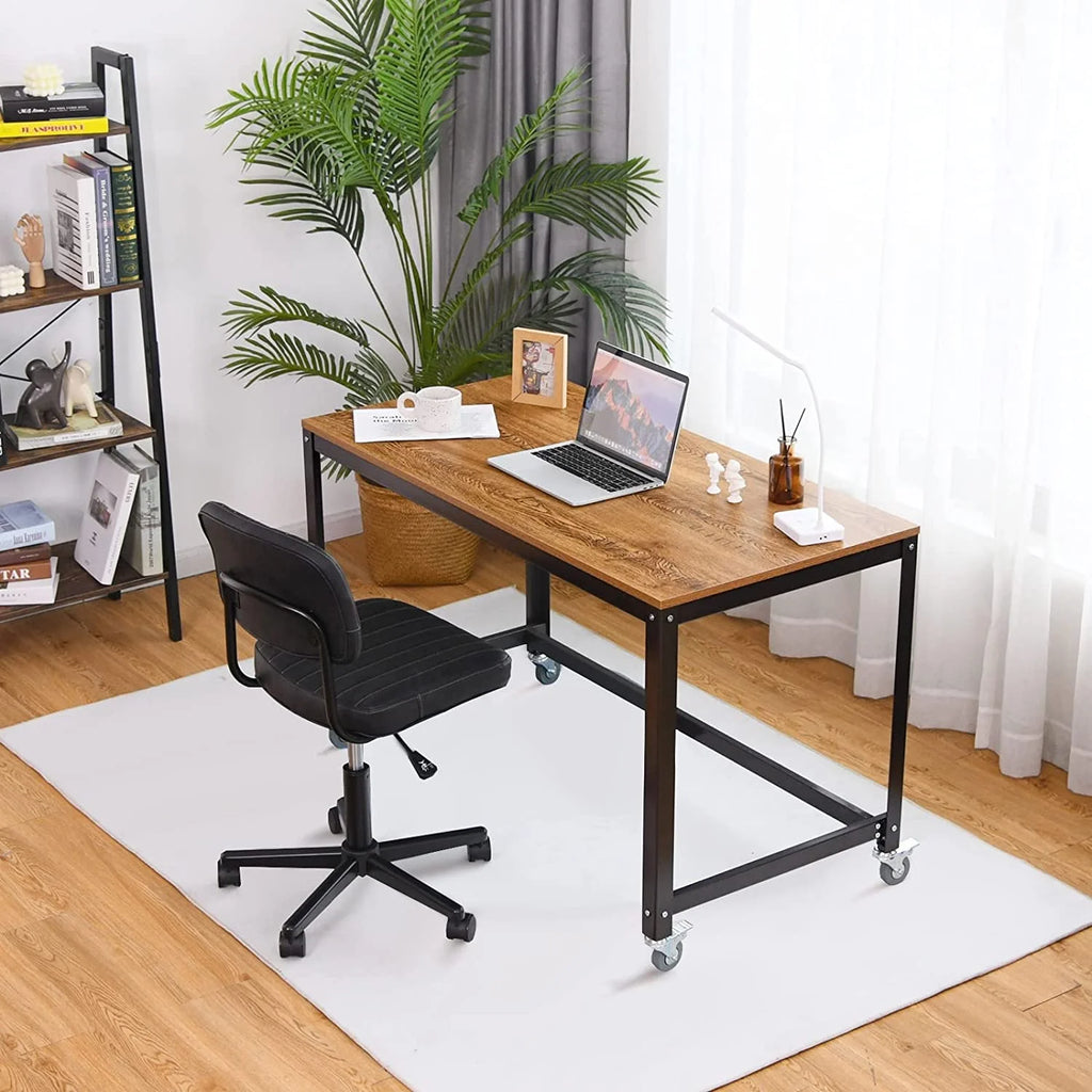 Rolling Computer Desk with 4 Smooth Wheels J628836