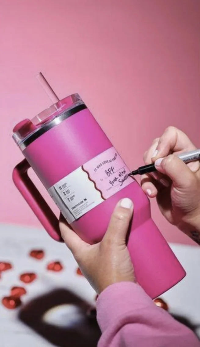 Pink Valentine's Day 40 oz Stainless Steel Tumbler O931