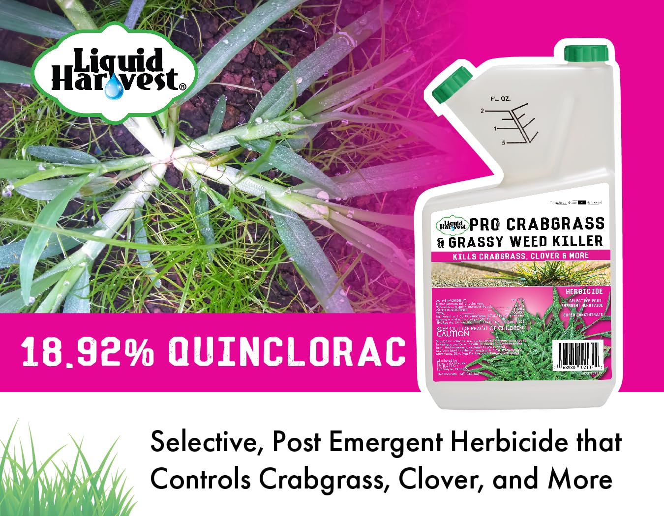 Crabgrass & Grassy Weed Killer Concentrate, 32 oz X82407
