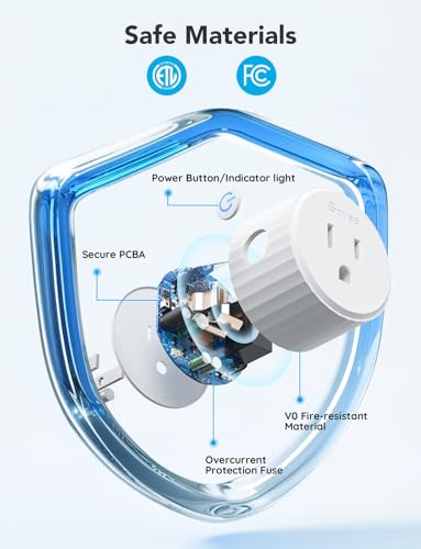 Smart Plug WiFi Outlet with Timer, 4 Pack R790