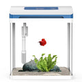 Betta Fish Tank 2 Gallon Glass Aquarium Starter Kit, Self-Cleaning Small Fish Tank with Adjustable 7-Color/Cycling Light.