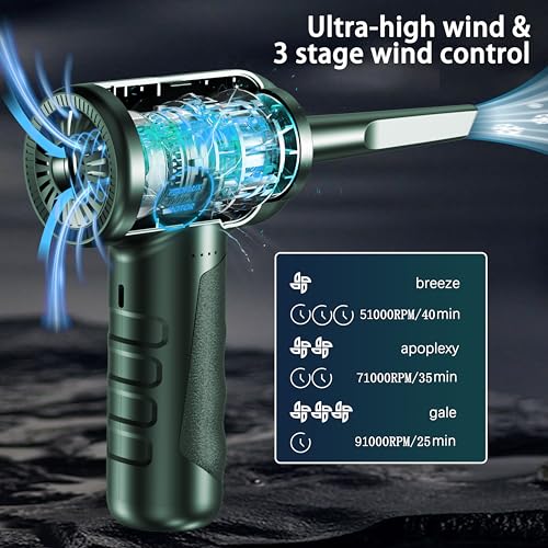 Cordless Air Duster for Cleaning Keyboard PC X6990