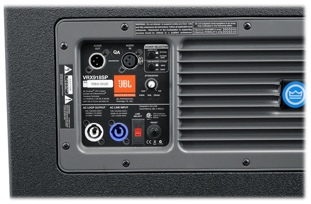 18" Active Powered Subwoofer with DSP L280195