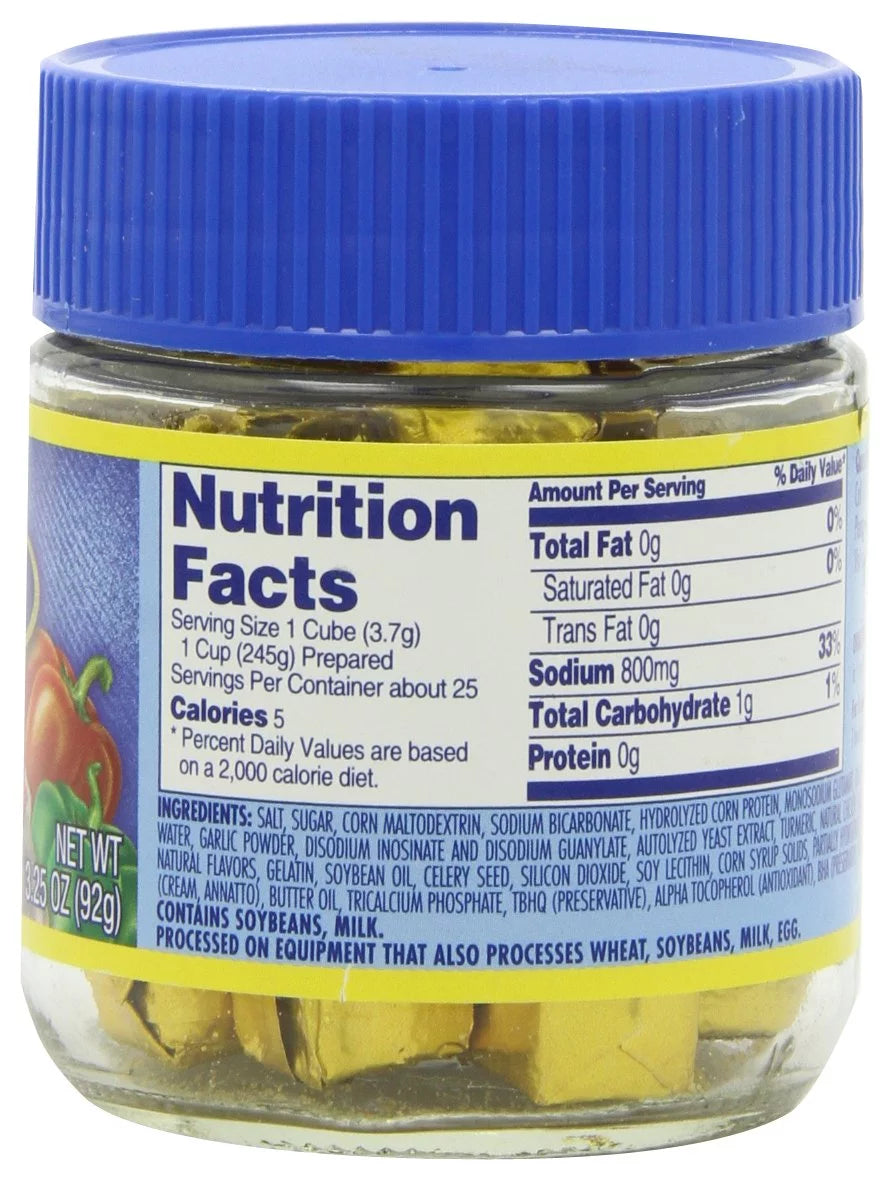Chicken Instant Bouillon Cubes, 3.25 oz (Pack of 6) N465831