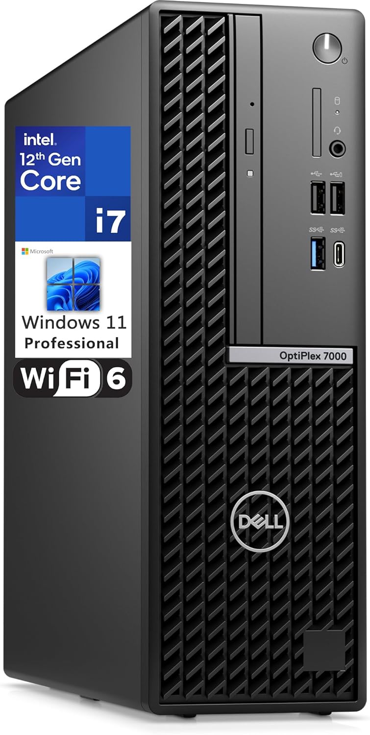 Dell OptiPlex 7000 SFF Small Form Factor Business Desktop Computer, 12th Gen Intel 12-Core i7-12700, 16GB DDR4 RAM, 1TB PCIe SSD, DVDRW, WiFi 6, Bluetooth, Keyboard and Mouse, Windows 11 Pro