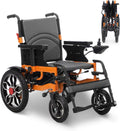 Lightweight Foldable Electric Wheelchairs for Adults,21in Wider Electric Wheelchair,Intelligent Power Wheelchair,500W All Terrain Motorized Wheelchair,Compact Portable Wheelchair,Airline Approve