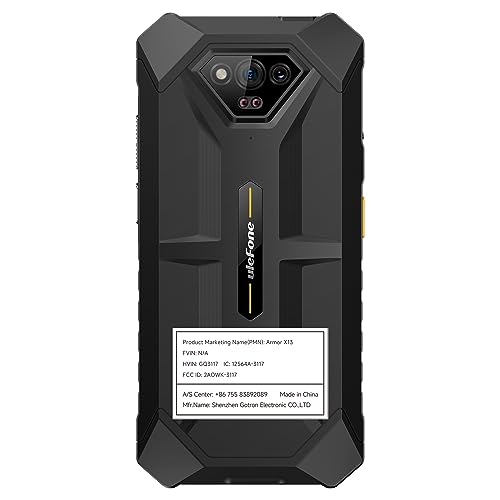 Rugged Smartphone 12+64GB 50MP Camera Android 13 Black B5870