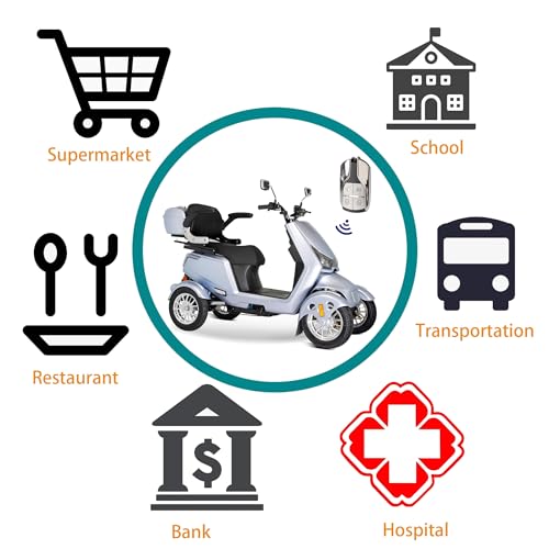 Heavy Duty 4-Wheel Mobility Scooter for Seniors & Adults A243633