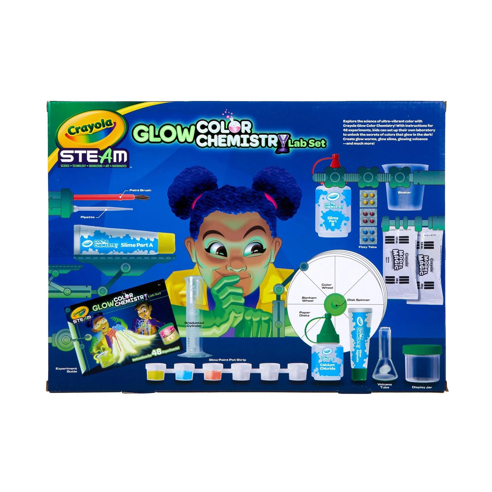 Glow Color Chemistry Lab Set, Science Kit for Kids, STEM Toy V358490