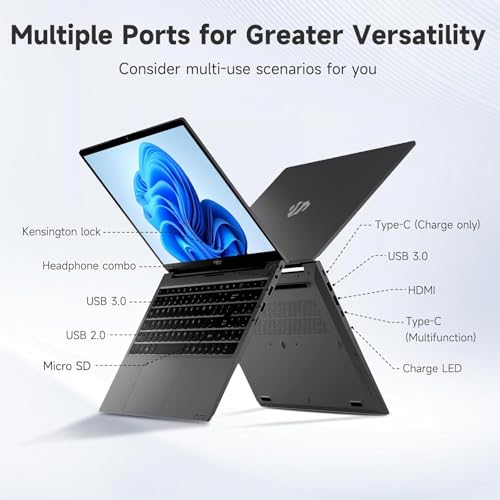 15.6" IPS FHD Laptop, Intel 6 Core i3, 8GB RAM 256GB SSD, Backlit Keyboard, Fingerprint, Win 11 N234426