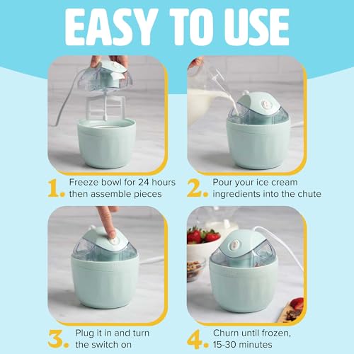 Mini Ice Cream Maker for Sorbet, Frozen Yogurt, Gelato F687