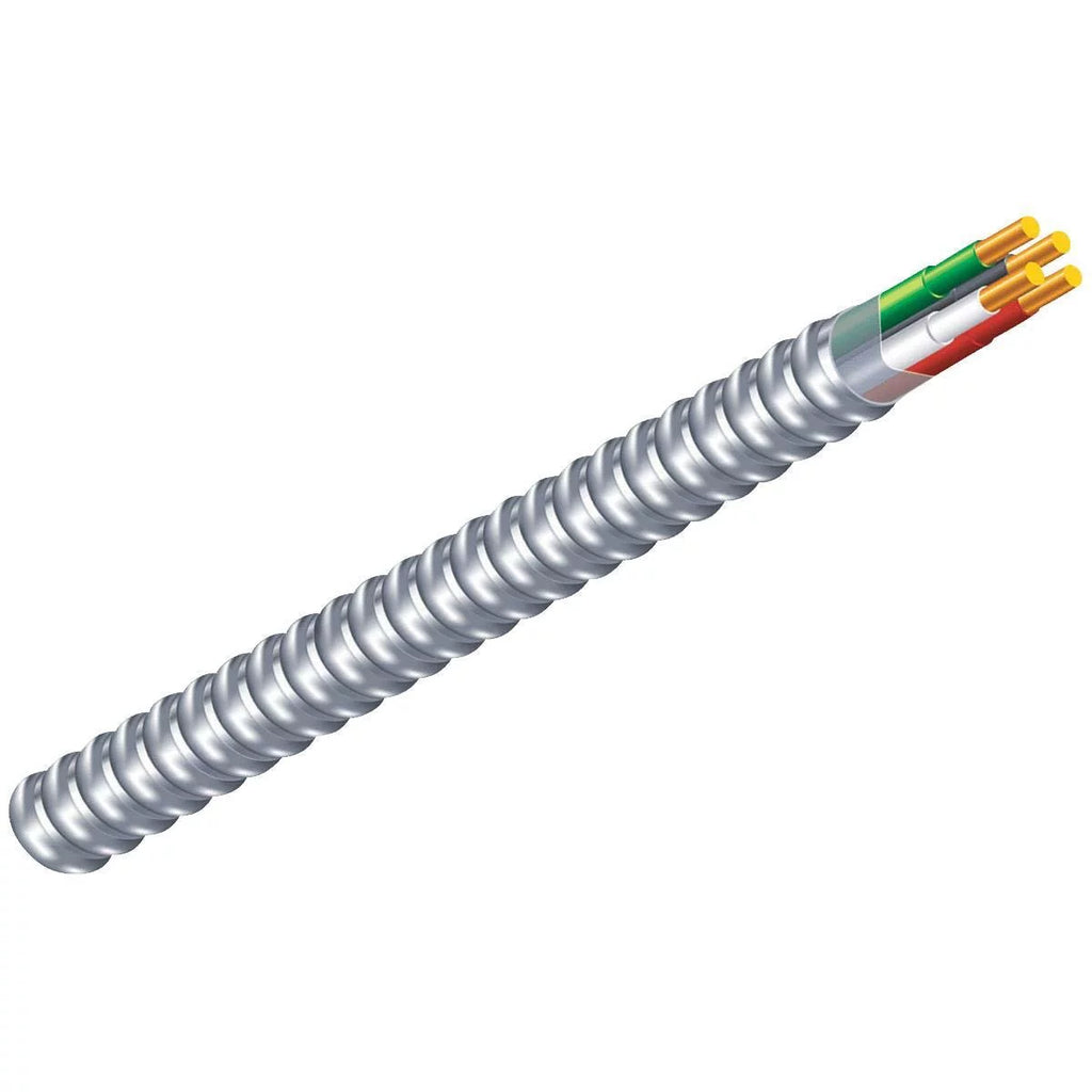 14/2 Aluminum Armored Cable, 600V, 250 ft Coil W157611