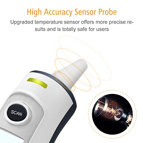 Forehead and Ear Digital Infrared Thermometer with Fever Alarm M442138