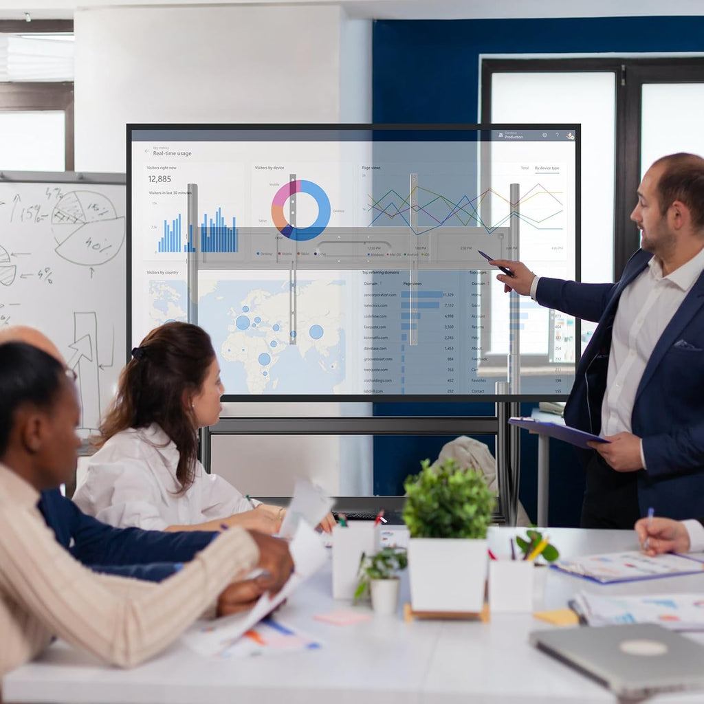 55 Inch Interactive Whiteboard with 4K Touch Screen for Classroom and Business D591547