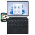 Microsoft QIL-00035 Surface Pro 9 13" Touch Tablet, Intel i7, 16GB/256GB, Sapphire Bundle with Microsoft Surface Pro Signature Mechanical Keyboard, Black and 1 Year Extended Warranty