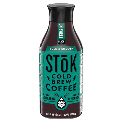 Cold Brew Coffee, Unsweetened, Medium Roast, 48 FL OZ U114