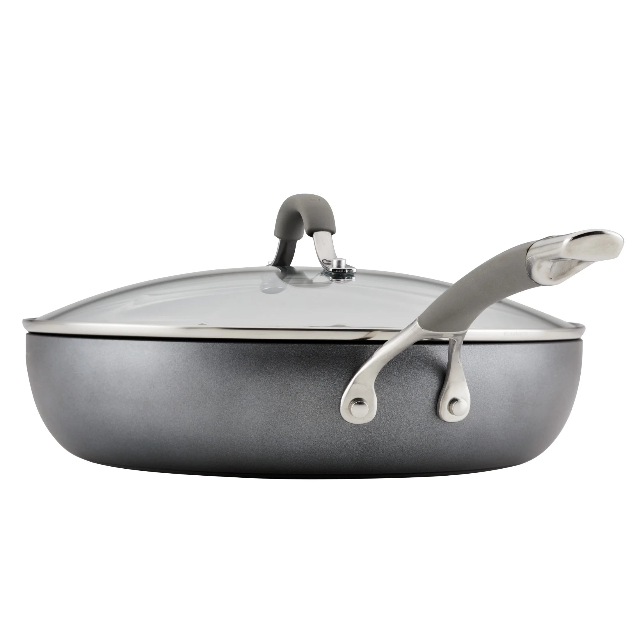 12 inch Hard-Anodized Nonstick Deep Frying Pan with Lid W542313