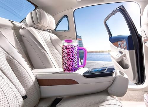 32 oz Insulated Tumbler with Handle, Lid and Straw, Stainless Steel Travel Mug U400