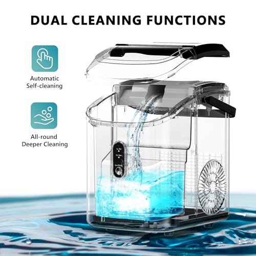 Nugget Ice Maker Countertop, 34lbs Per Day, Auto-Cleaning, Portable with Basket and Scoop Z503075