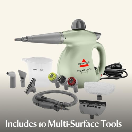 Handheld pressurized steamer with 10 cleaning tools W140