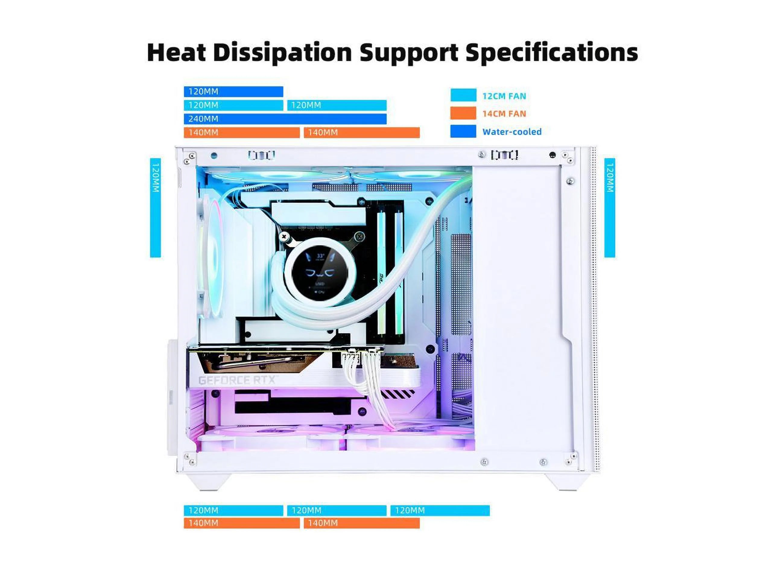 Mini Micro ATX Tower Computer Case with Tempered Glass Side Y144