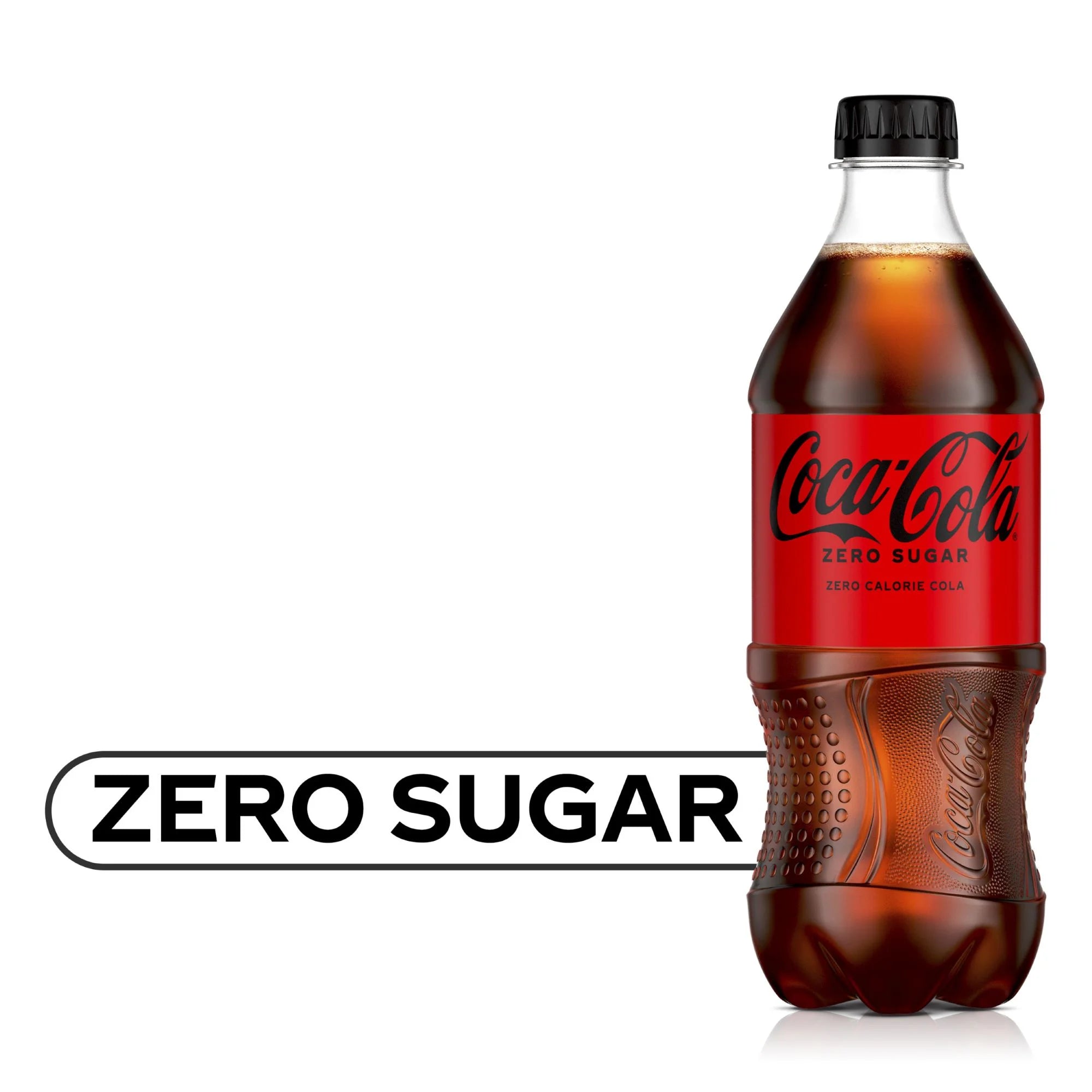 Zero Sugar Soda, 20 Fl Oz Bottle, Pack of 10 K928