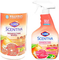 Clorox Scentiva Disinfecting Multi-Surface Cleaner Spray & Disinfecting Wipes, Tahitian Grapefruit Splash Scent