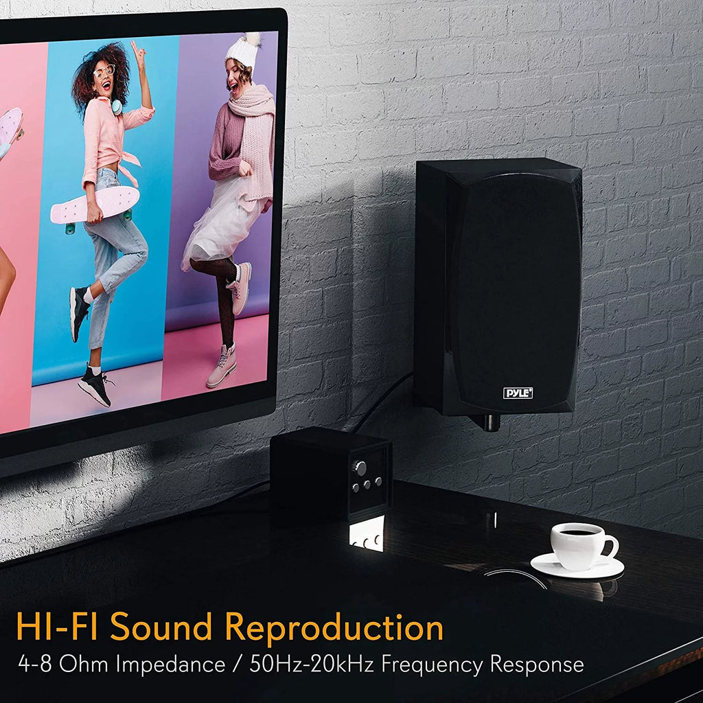 Bluetooth Bookshelf Stereo Speakers, Black K9543