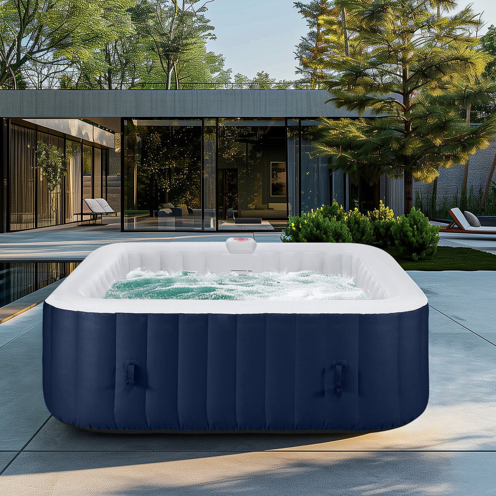 Inflatable Hot Tub for 6 Person, Portable Spa with Cover and Storage Bag U7248