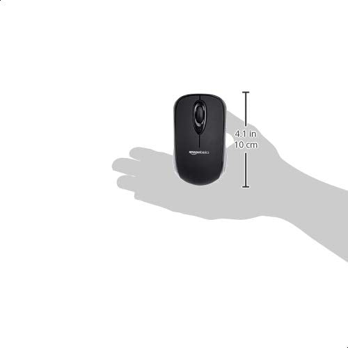 Wireless Optical Mouse with USB Nano Receiver, Black B899