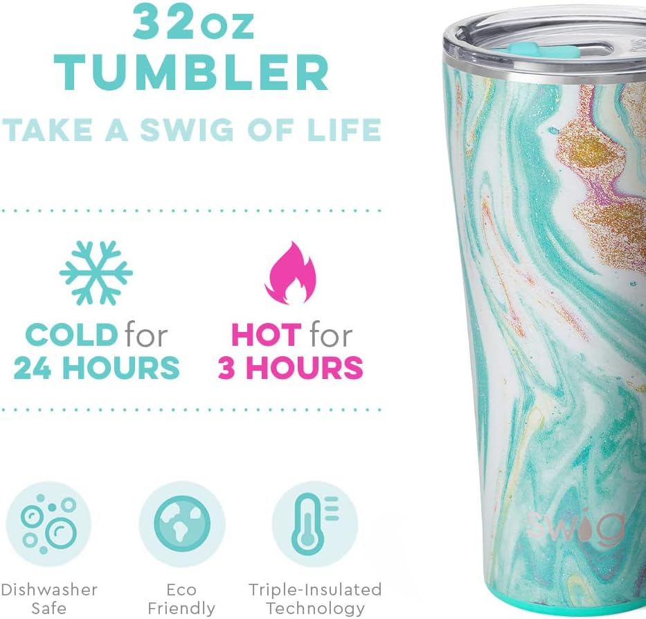 32oz Insulated Tumbler with Lid, Stainless Steel Travel Coffee Mug H7506