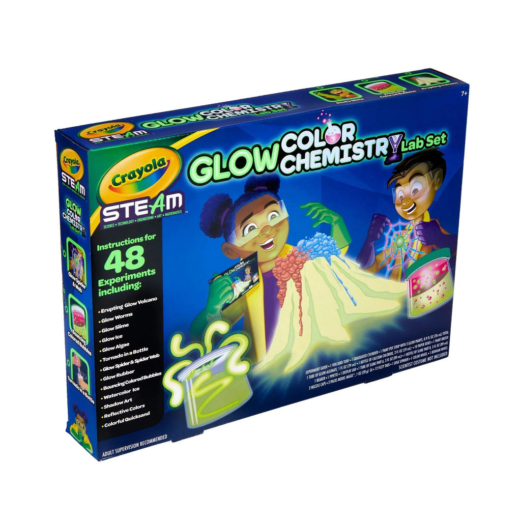 Glow Color Chemistry Lab Set, Science Kit for Kids, STEM Toy V358490